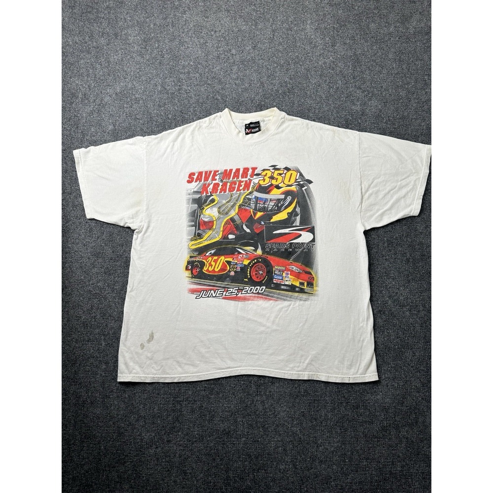 Mens T Shirt Save Mart Kragen 350 Sears Point Racing Graphic, Size 2XL